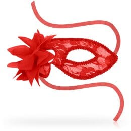 OHMAMA - MASKS MASKS WITH LACE AND RED FLOWER 2
